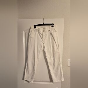 Ann Taylor white crop jeans